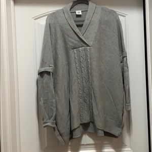 Grey CAbi Oversized Warm Sweater